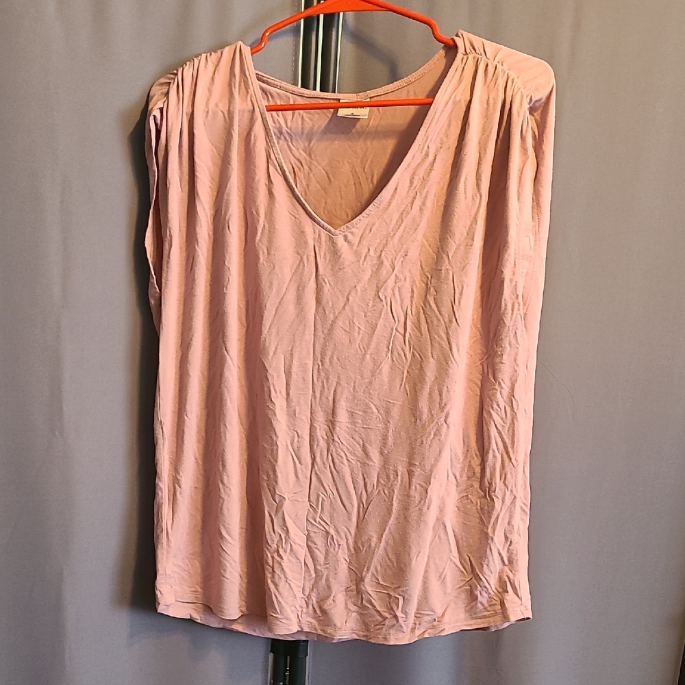 Soma Soft Pink V-Neck Blouse